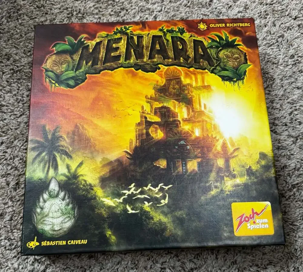 Menara Board Game Cooperative Dexterity Temple Stacking  Zoch Verlag. COMPLETE